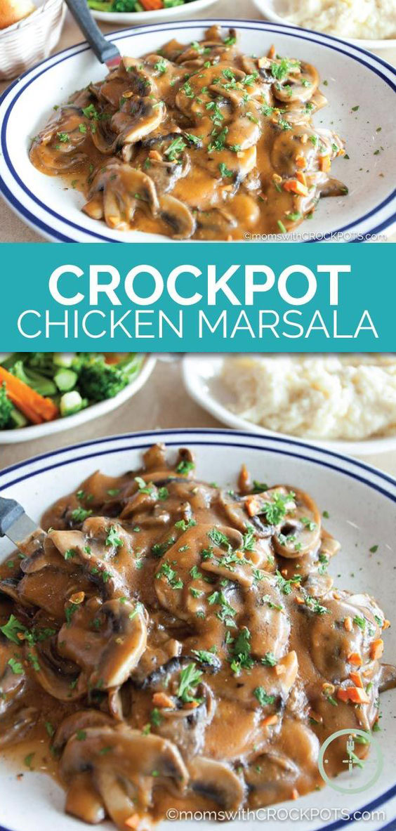 Crockpot Chicken Marsala Recipe Crockpot Chicken Marsala Recipe