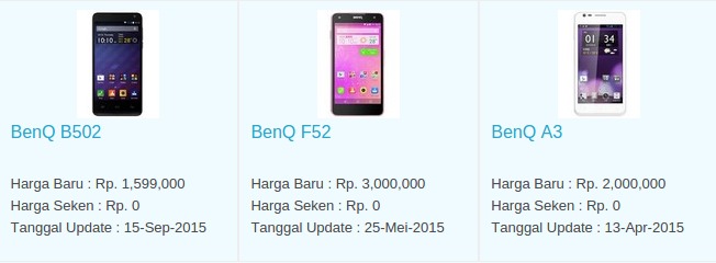 Daftar Harga Terbaru Hp BenQ April 2016 Daftar Harga Terbaru Hp BenQ April 2016