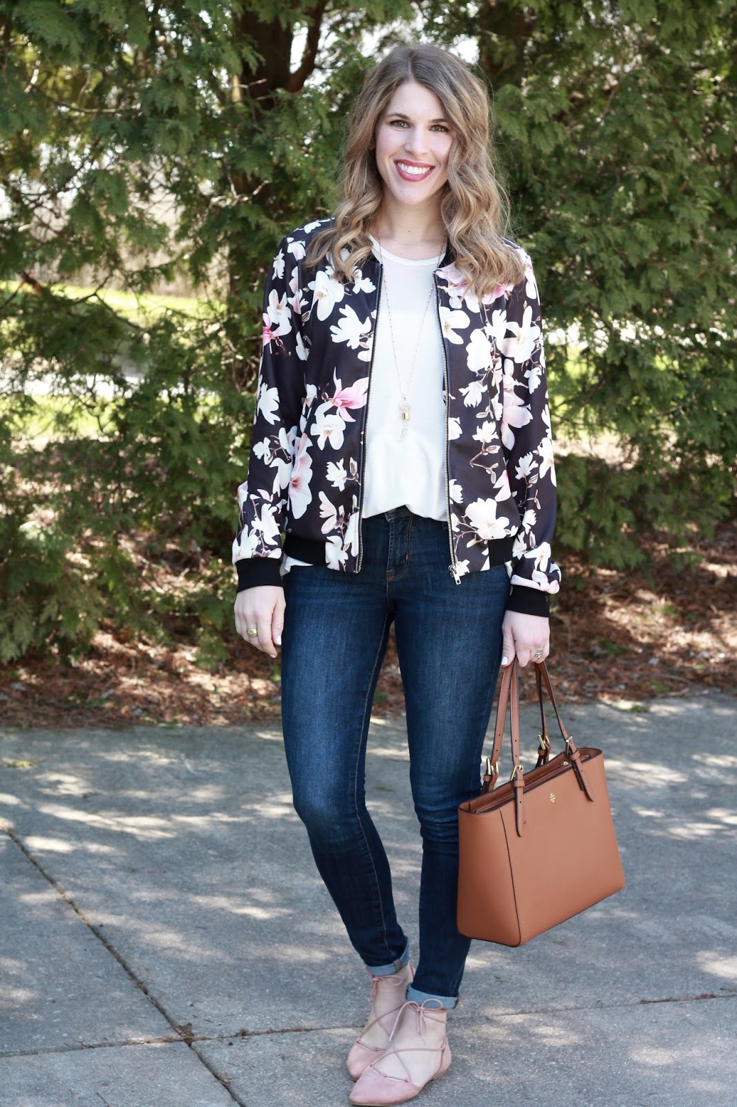 Floral Bomber Jacket