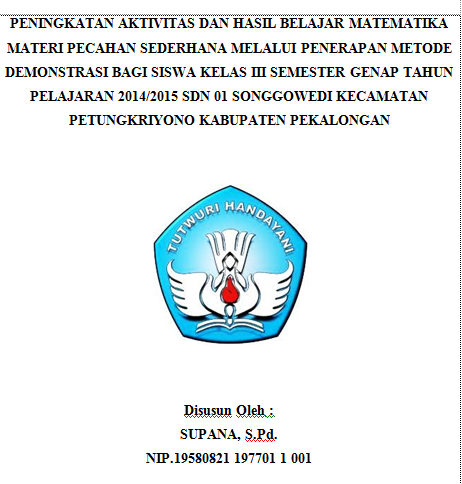 Contoh Proposal Ptk Sd Kelas 3 Bahasa Indonesia Temukan Contoh