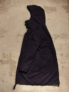 Engineered Garments "Over Parka in Dk.Navy Uniform Serge"