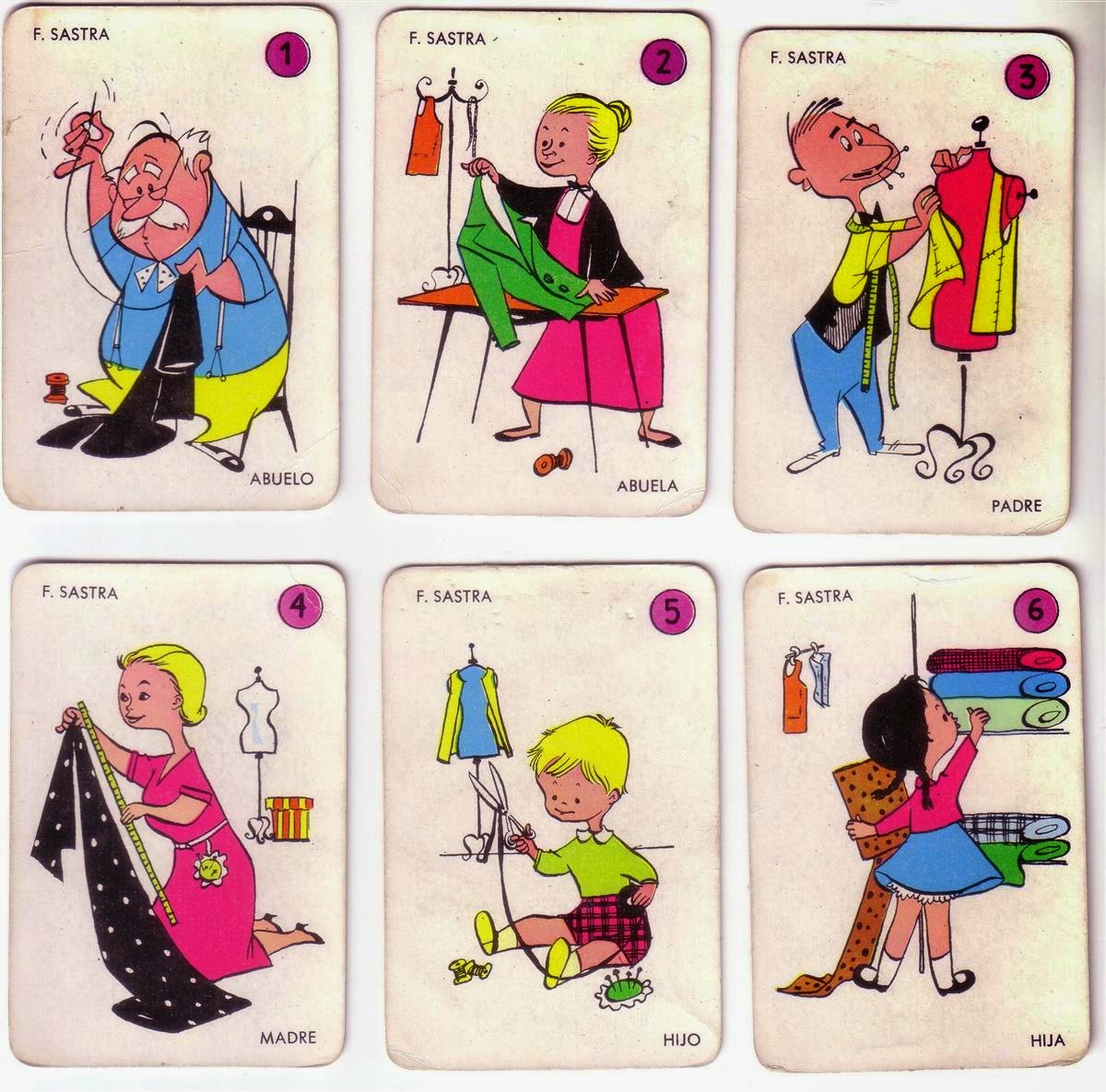 Barajas y Naipes El juego de las 7 familias