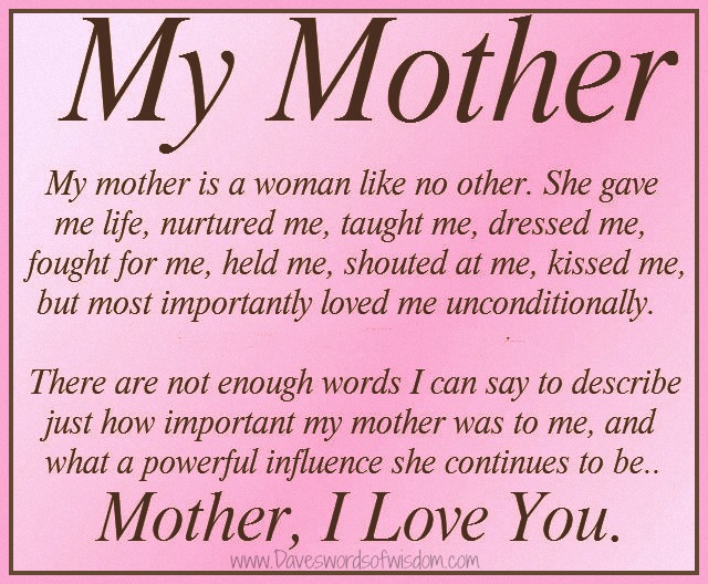 I Love You Mom Quotes From Daughter Quotesgram