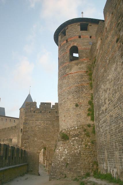 The walled in city of Carcassonne.