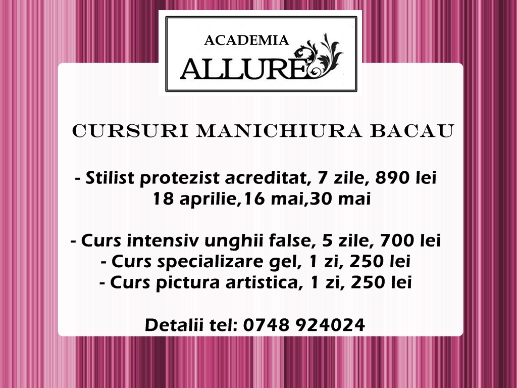 Salon Allure Bacau Salon De Infrumusetare Bacau Cursuri Manichiura