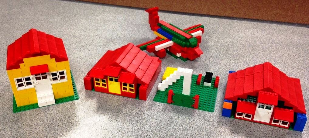 LEGO homes and airplane built at Chevy Chase LEGO homes and airplane built at Chevy Chase