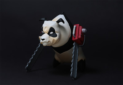 Chainsaw Panda Resin Figure by Pause & Kevin Gosselin