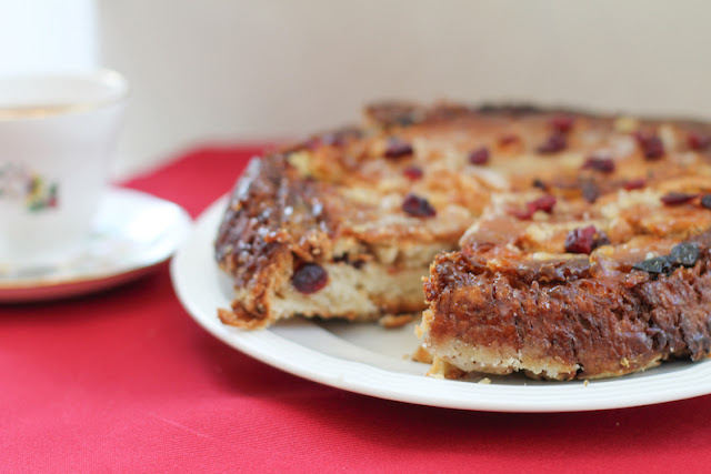 Food Lust People Love: Traditionally, this British afternoon teacake is made with raisin, sultanas and/or currants. My cranberry lardy cake is studded with dried cranberries, but fear not, it is amply filled with the requisite lard and sugar, for a properly respectable teatime treat.