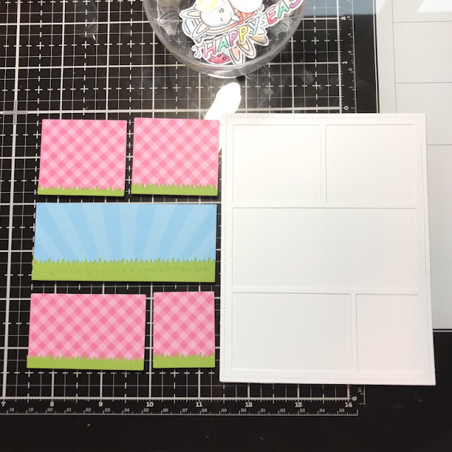 Sunny Studio Stamps: Chubby Bunny Comic Strip Everyday Dies Happy Easter Card by Angelica Conrad