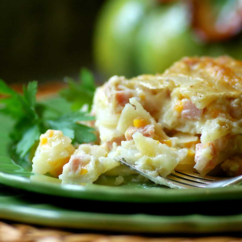 Savoring Time in the Kitchen: Creamy Scalloped Potatoes with Ham
