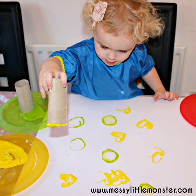 Giant Shape Painting - Happy Toddler Playtime