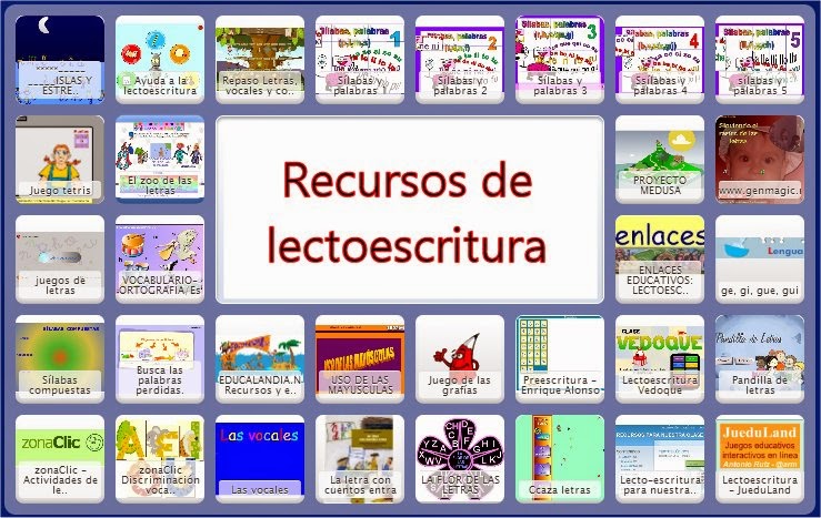 RECURSOS DE LECTOESCRITURA