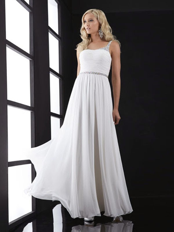 white prom dress