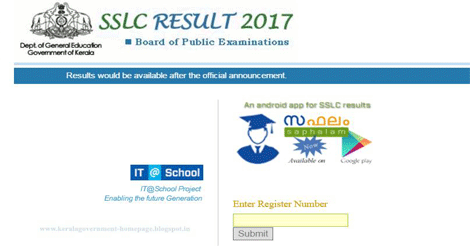Kerala SSLC Results 2017