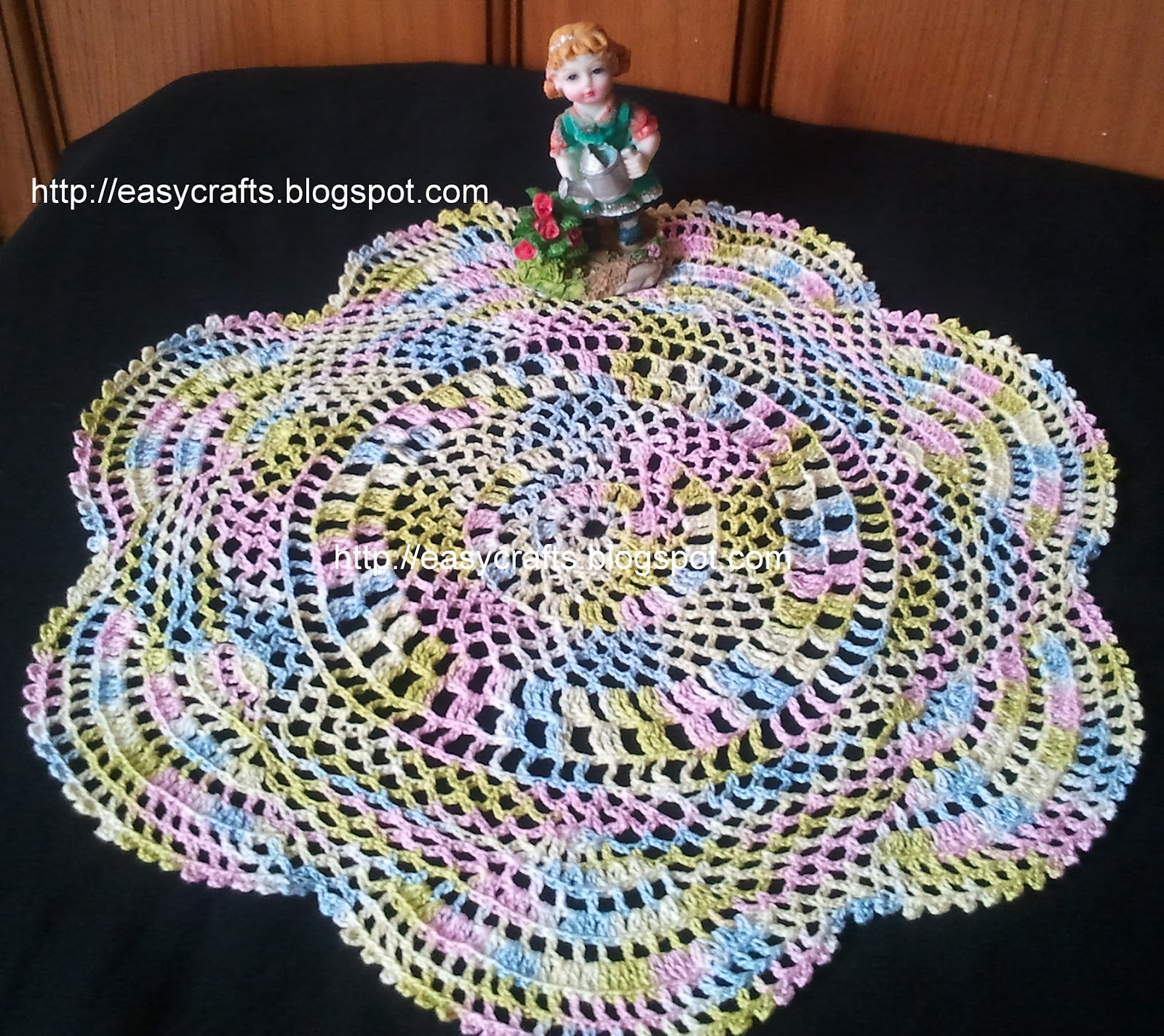 Easy Crafts Explore Your Creativity Multi Colour Crochet Doily