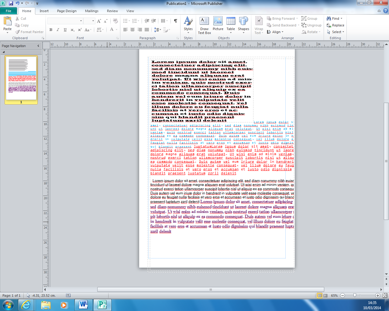 Creative Media Production National Certificate BTEC: Fonts and typeface