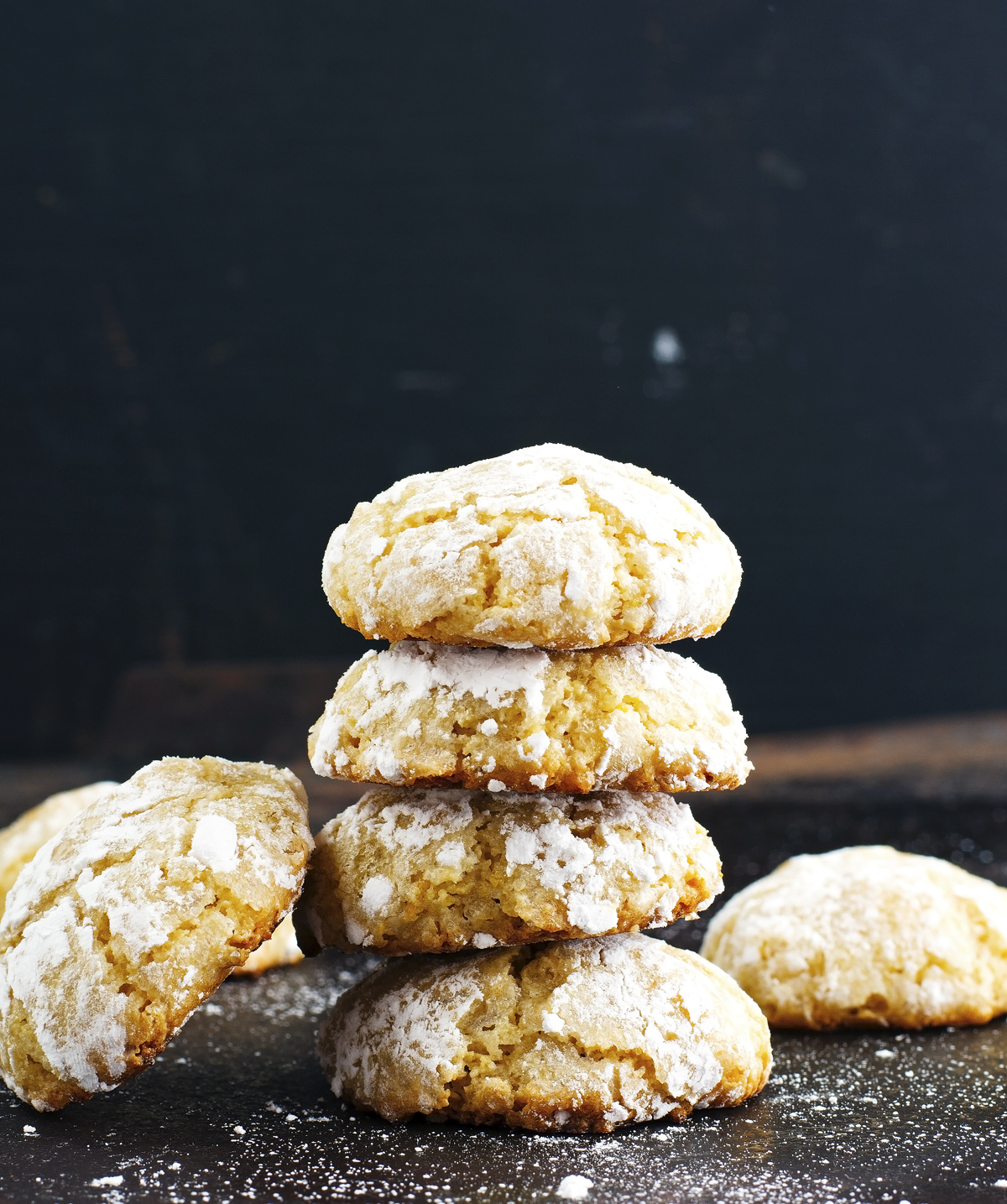 The Iron You Lemon Almond Crinkle Cookies