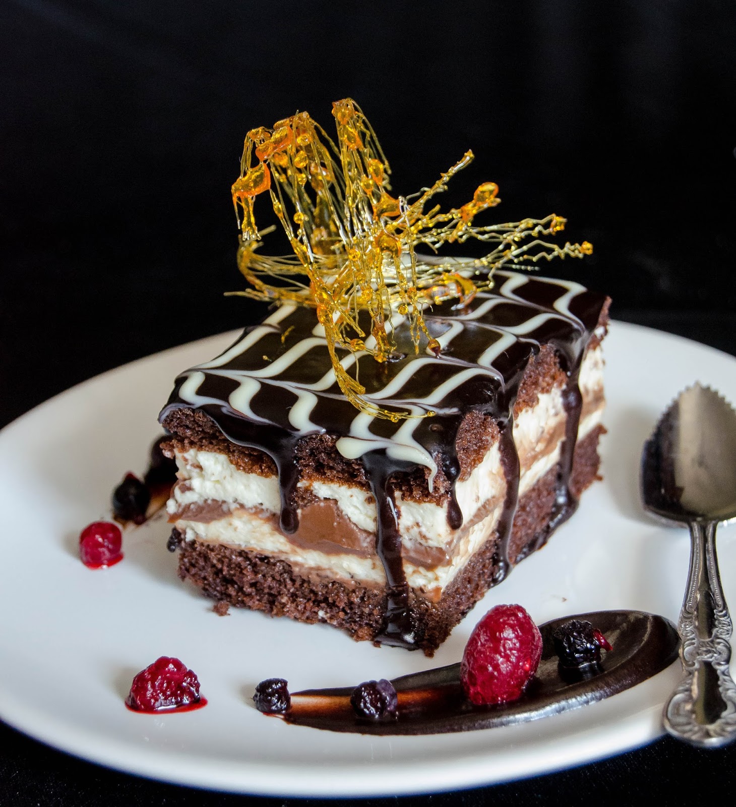 {Felie de lapte - Kinder Pingui} - Chocolate and Condensed Milk Mousse Cake