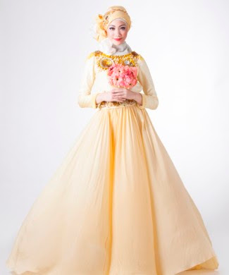 Gaun Pengantin Muslimah cantik Elegan Dian Pelangi Gaun Pengantin Muslimah cantik Elegan Dian Pelangi