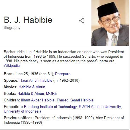 Biografi Bj Habibie Paling Lengkap Learnesiaku