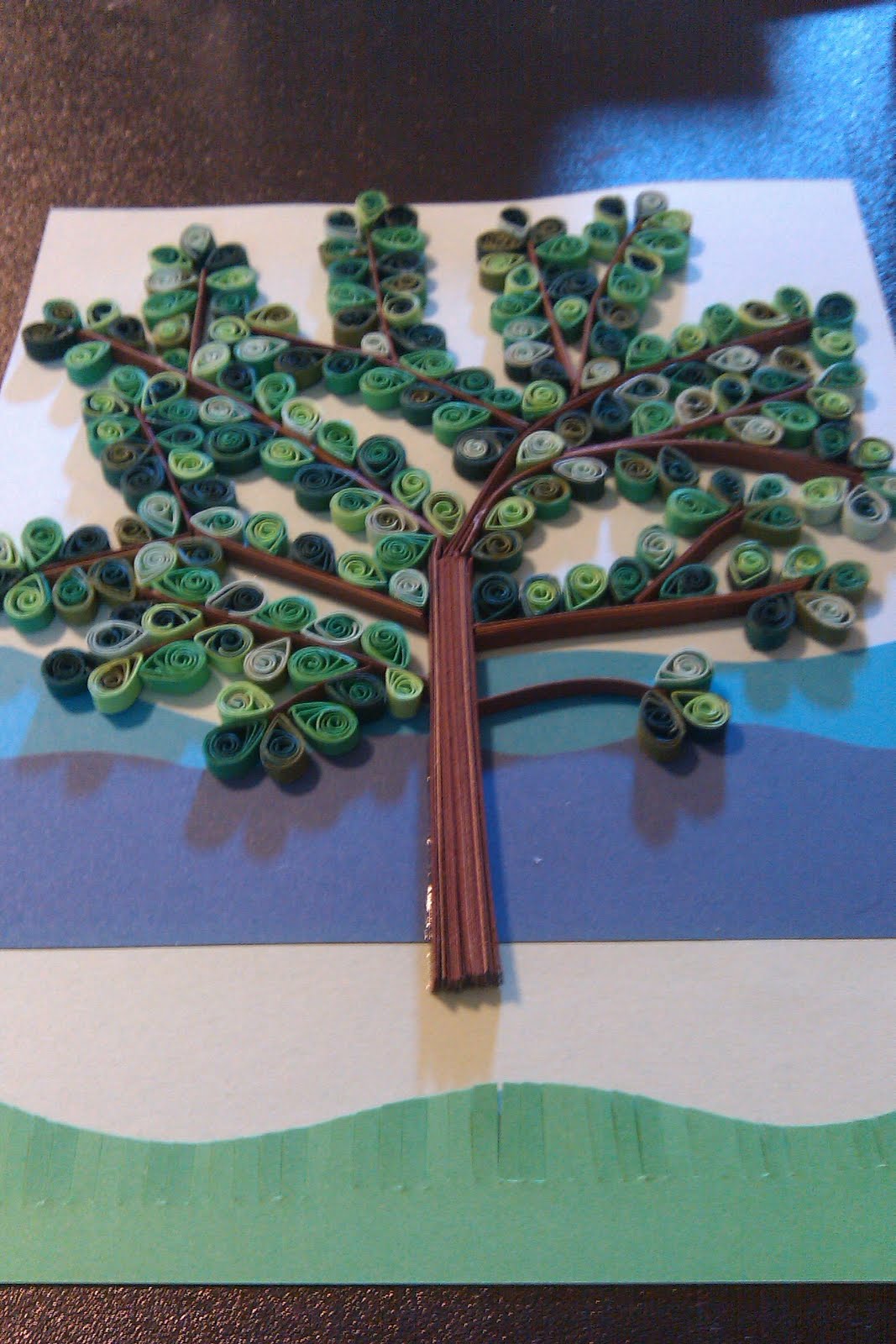 Crafty Clariangel Latest Quilling Project Tree!