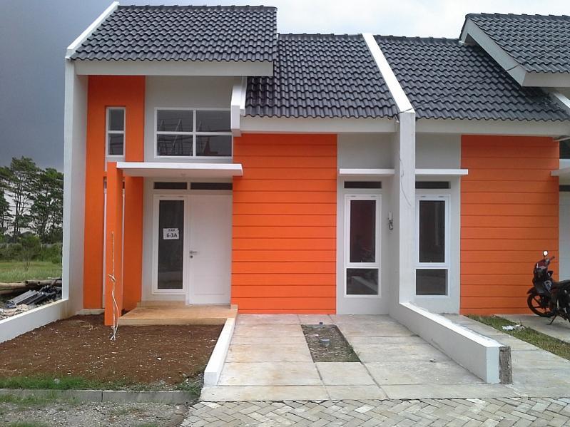 Gambar Rumah Minimalis Warna Orange 