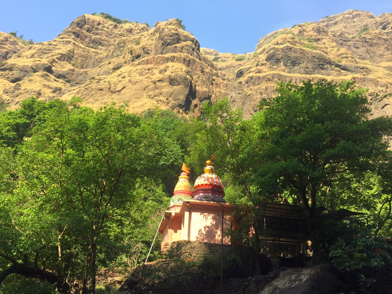 marleshwar shiva temple maharashtra snakes waterfall lake mountains