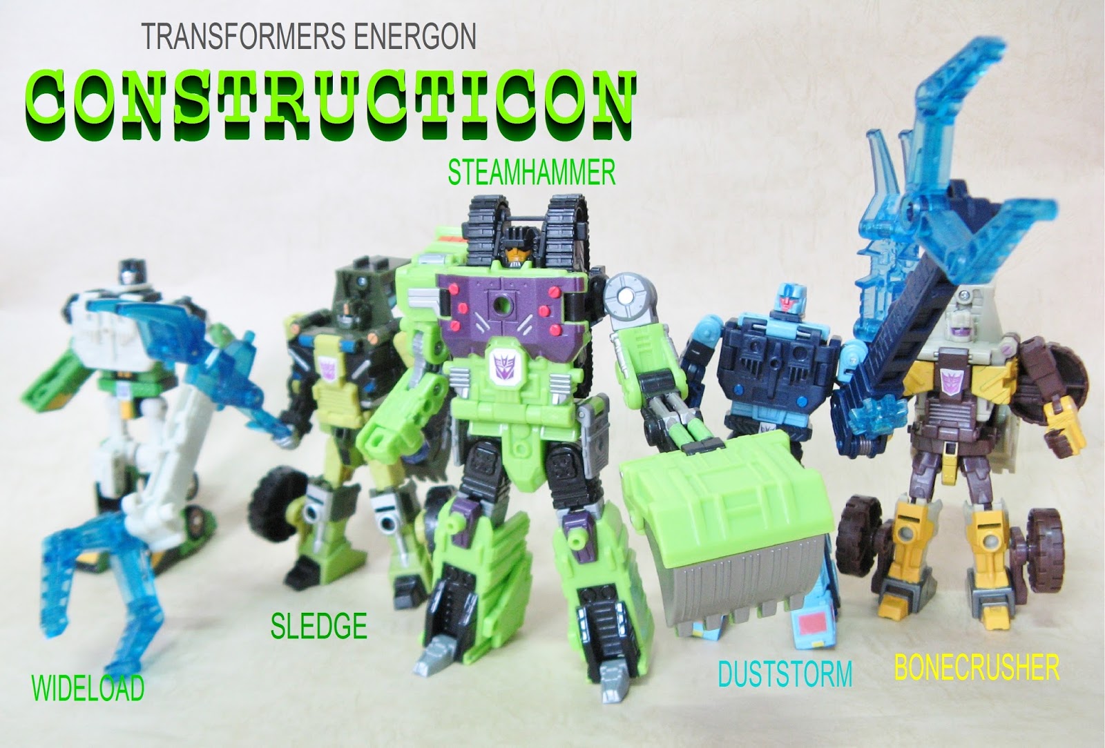 TRANSFORMERS ENERGON Deluxe & Scout class CONSTRUCTICON MAXIMUS (Part 1