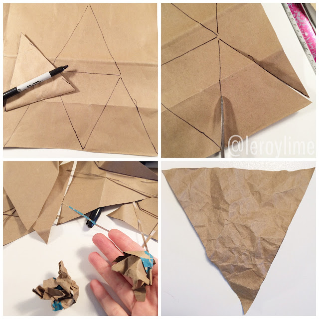 How to make a paper bag banner