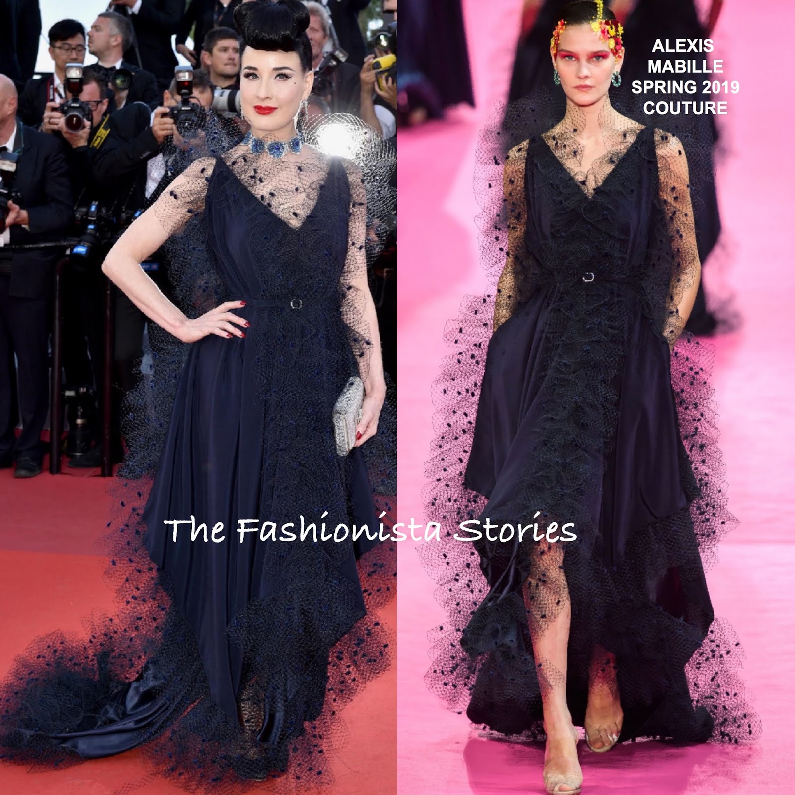 dita von teese red carpet