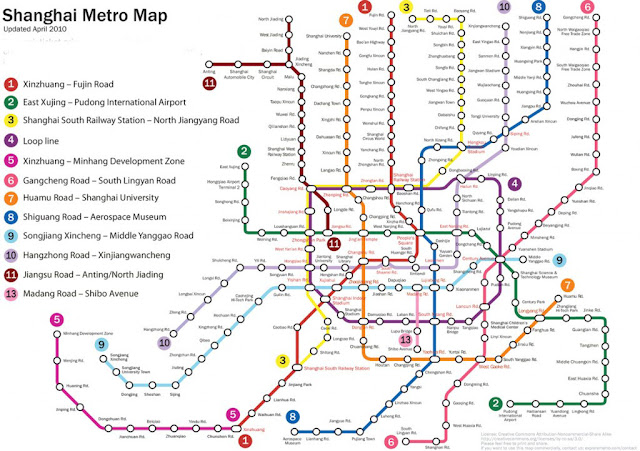Resultado de imagem para metro em shanghai