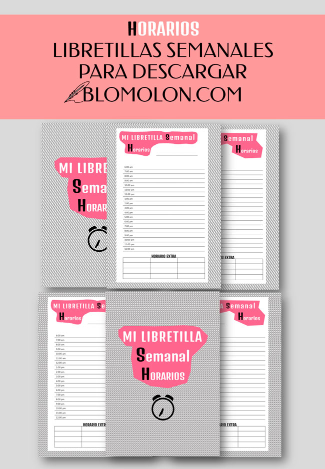 libretillas semanales para descargar Horarios 2 libretillas_semanales_horarios_2