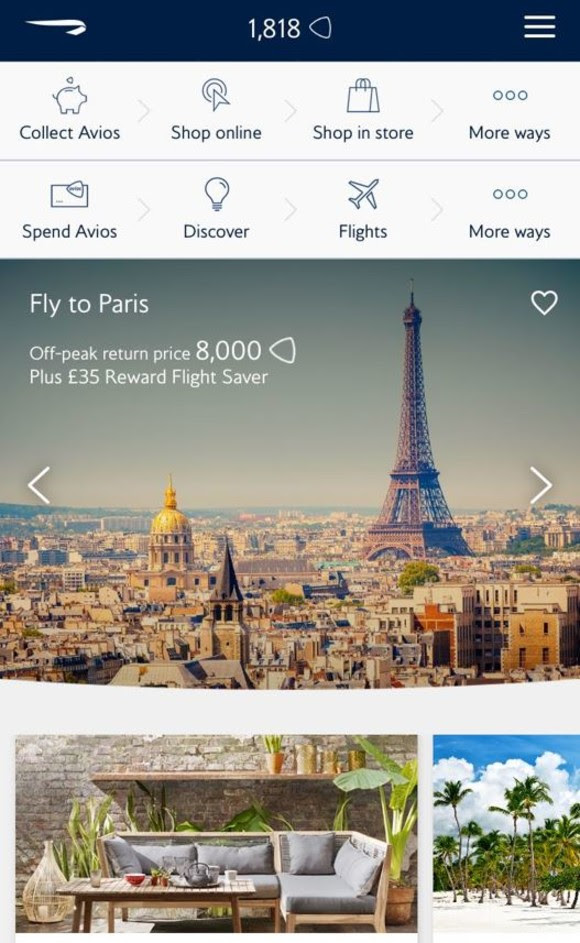 Air101 New app from British Airways for Executive Club members.