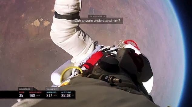 The spin where controllers lost touch with the daredevil is also revealed - What it’s REALLY like to jump from space - New footage of Felix Baumgartner's jump