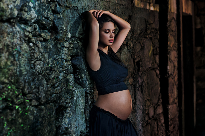 A pregnant and sexy Adriana Lima by Steve McCurry