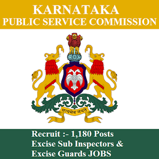 KPSC Admit Card 2017 | 1180 Posts | Excise S.I. & Guards Jobs | Sarkari Naukri Karnataka Public Service Commission, KPSC, freejobalert, Sarkari Naukri, KPSC Admit Card, Admit Card, kpsc logo