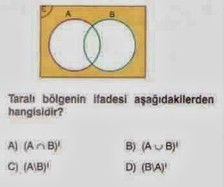 HAYAT MATEMATiKLE GÜZEL!: 6. Sınıf Kümelerle İlgili Sorular