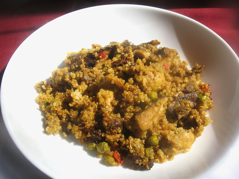 Quinoa with Sautéed Mushrooms and SunDried Tomatoes Lisa's Kitchen