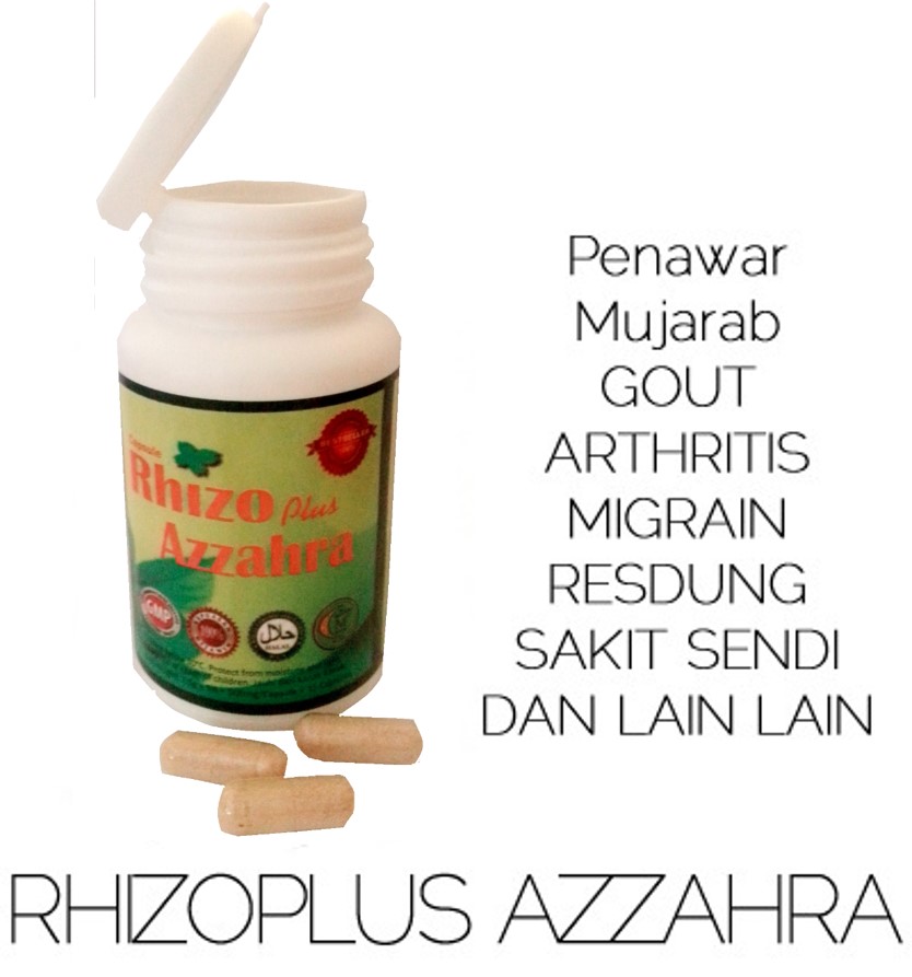 Rawat Gout Berkesan Dalam 5 Hari: UBAT GOUT RHIZOPLUS AZZAHRA