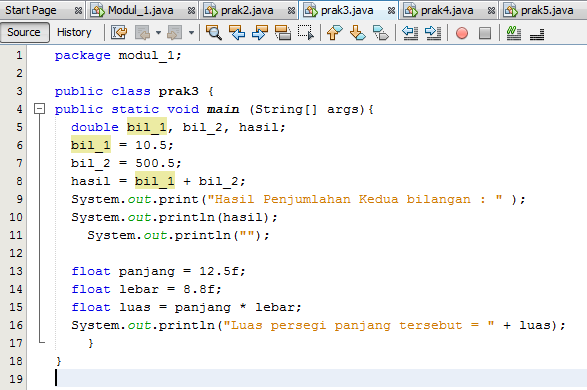 Contoh Membuat Operator Pertambahan Menggunakan Program Java Netbeans ...