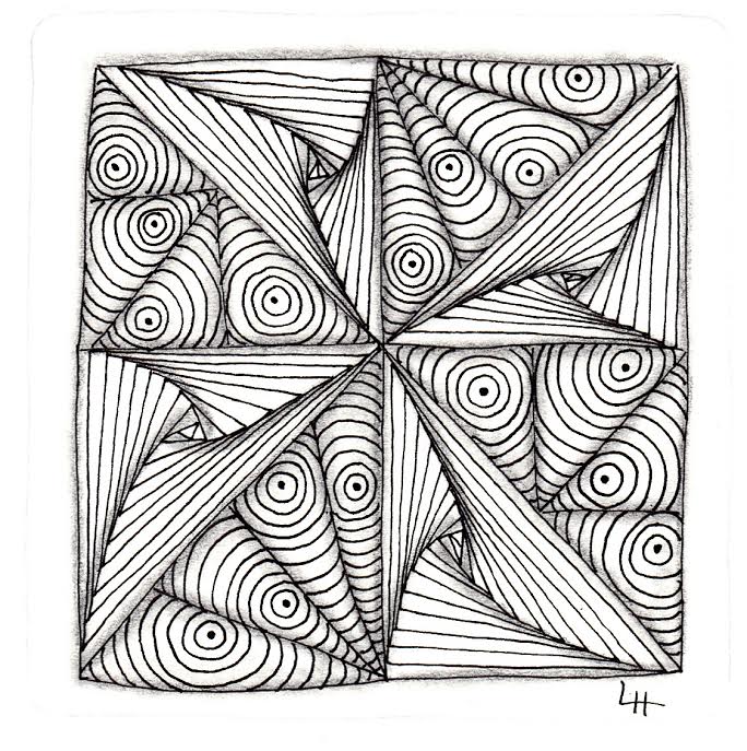 Tickled To Tangle: "It's a String Thing" #128 Tiles