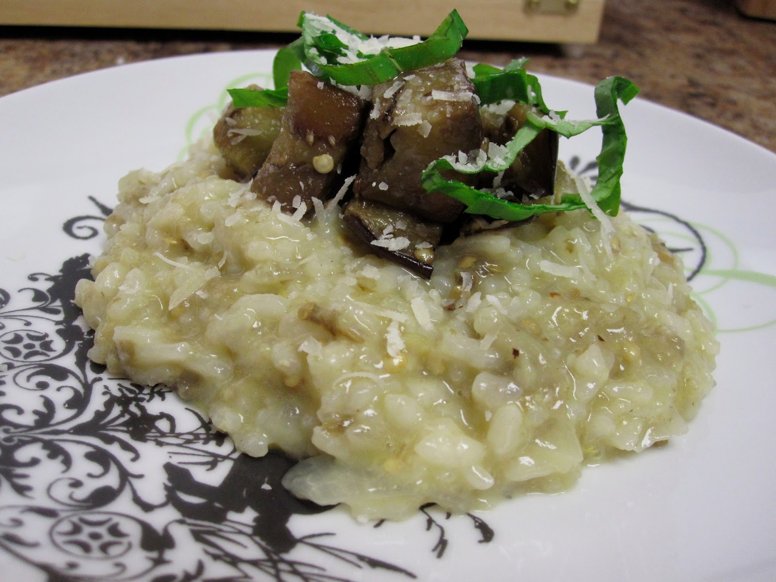 la mia cucina piccola Eggplant Risotto