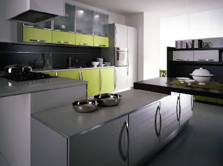 Modern Olive Kitchen Cabinets