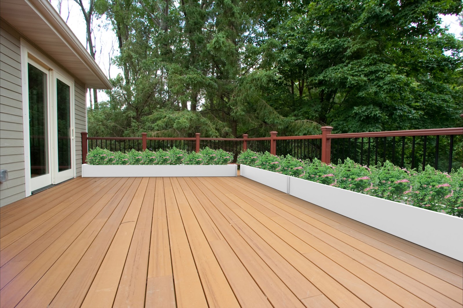 Planter and Fence Patio planting, Porch planting, Porch gardening