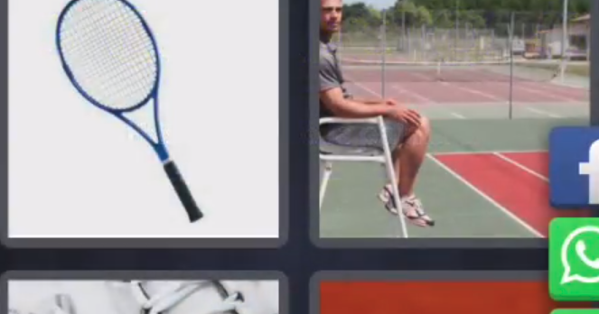 4 fotos 1 palabra una pelota de tenis
