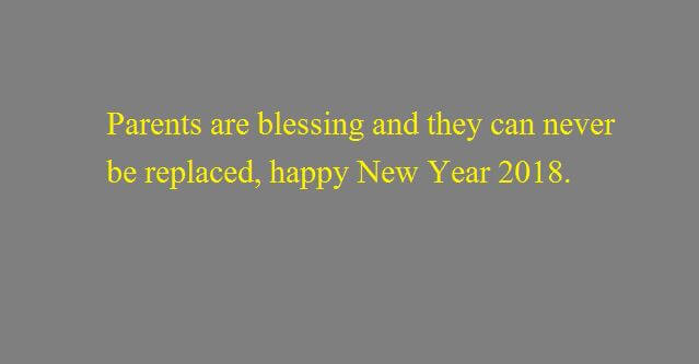 Happy New Year Wishes for Parents