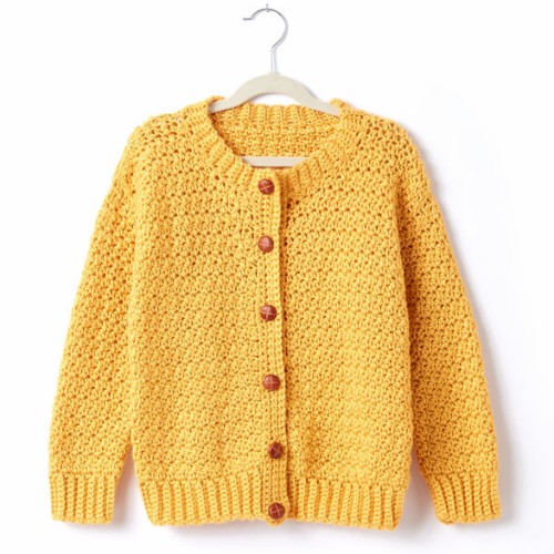 Crochet Crew Neck Cardigan Pattern
