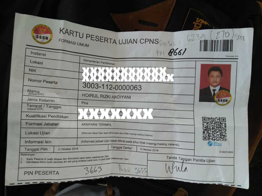 Hoirul Rizki Pengalaman Tes Cpns Tahap Skd Dan Skb Kementerian Pertahanan Ri Kemhan 2018