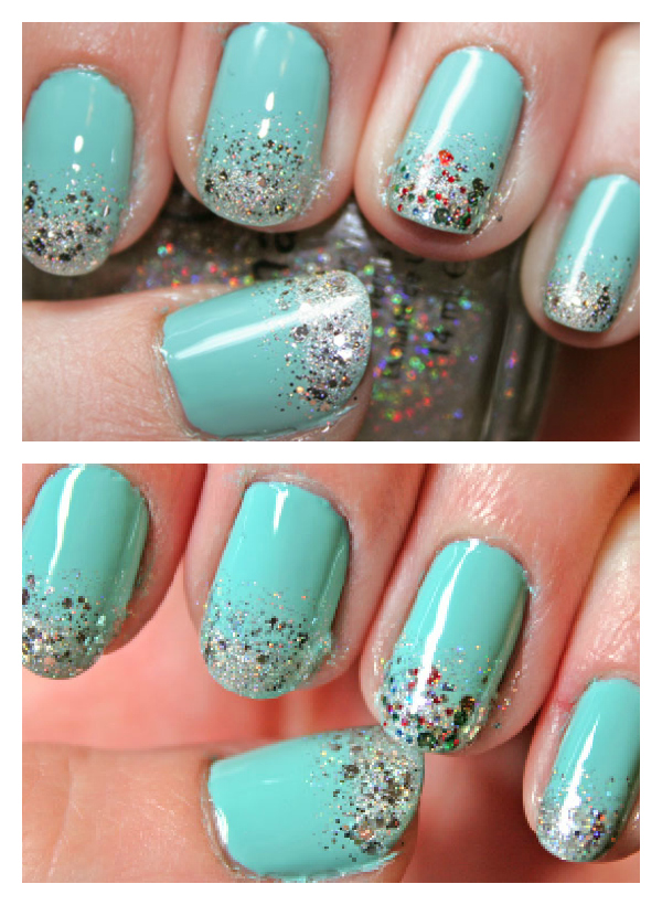 vibrancy on a brush: Tiffany-Inspired Manicure