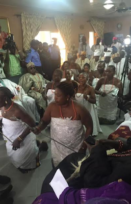 mm Photos: Ooni of Ife and his wife visit Badagry town in Lagos